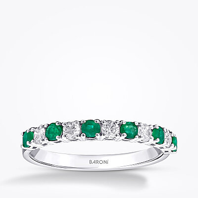 0.49 Karat Pırlanta Zümrüt Yüzük - Baroni Diamond