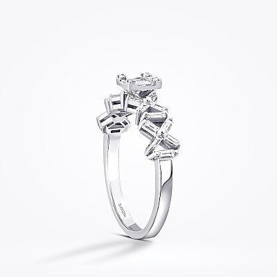 0.50 Karat Pırlanta Çarpı Trend Yüzük - Baroni Diamond (1)
