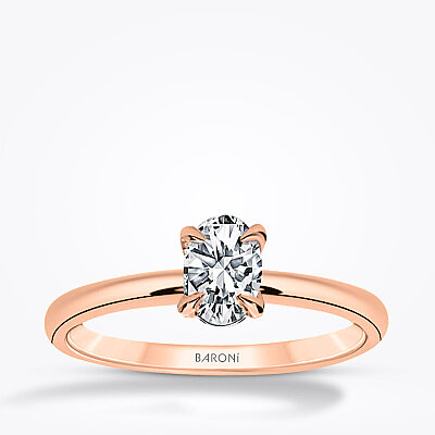0.50 Karat Pırlanta Oval Tektaş Yüzük - Baroni Diamond