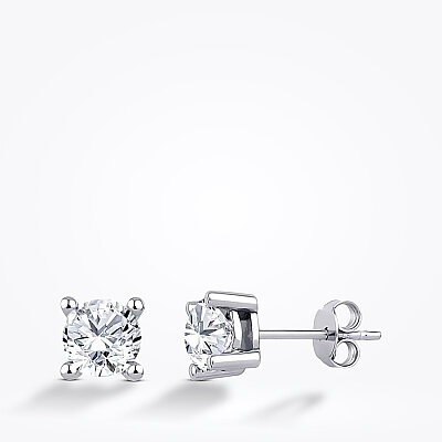 0.50 Karat Pırlanta Tektaş Küpe - Baroni Diamond