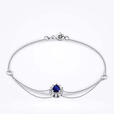 0.53 Karat Pırlanta Safir Bileklik - Baroni Diamond