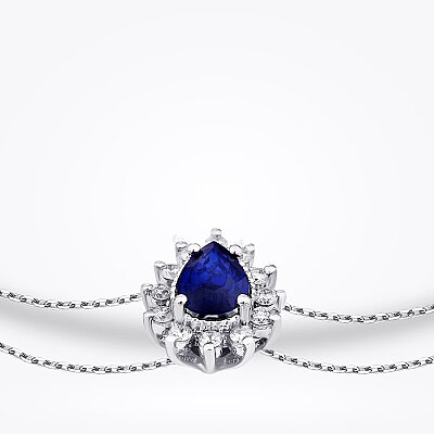 0.53 Karat Pırlanta Safir Bileklik - Baroni Diamond (1)