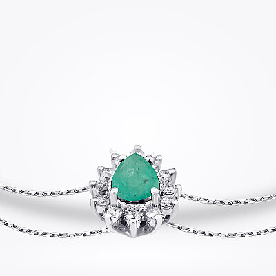0.53 Karat Pırlanta Zümrüt Bileklik - Baroni Diamond (1)