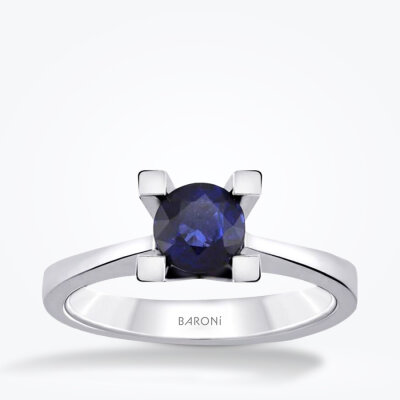 0.58 Karat Safir Tektaş Yüzük - Baroni Diamond