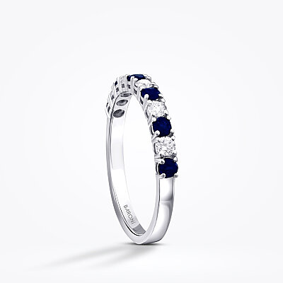 0.59 Karat Pırlanta Safir Yüzük - Baroni Diamond (1)