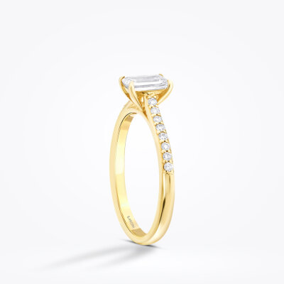 0.65 Karat Pırlanta Emerald Tektaş Yüzük - Baroni Diamond (1)