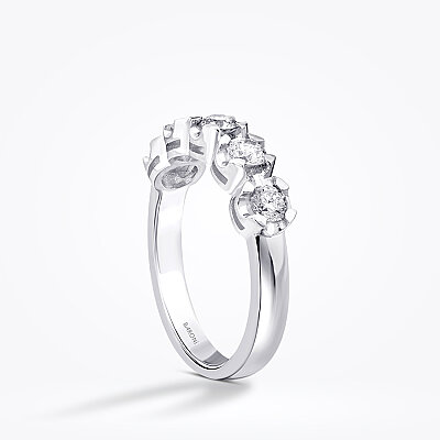 0.65 Karat Pırlanta Yarımtur Yüzük - Baroni Diamond (1)