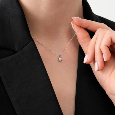0.70 Karat Pırlanta Tektaş Kolye - Baroni Diamond (1)
