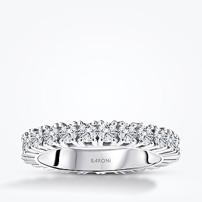 0.70 Karat Pırlanta Yarımtur Yüzük - Baroni Diamond