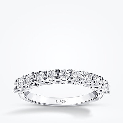 0.70 Karat Pırlanta Yarımtur Yüzük - Baroni Diamond