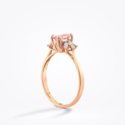 0.77 Karat Pırlanta Turmalin Yüzük - Baroni Diamond (1)