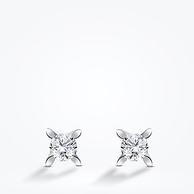 0.80 Karat Pırlanta Tektaş Küpe - Baroni Diamond (1)