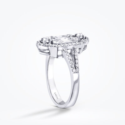 0.80 Karat Pırlanta Trend Baget Yüzük - Baroni Diamond (1)