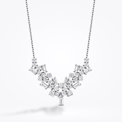 0.82 Karat Pırlanta Bagetli Trend Gerdanlık - Baroni Diamond (1)