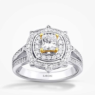 0.99 Karat Pırlanta Fancy Prenses Yüzük - Baroni Diamond