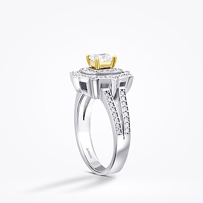 0.99 Karat Pırlanta Fancy Prenses Yüzük - Baroni Diamond (1)