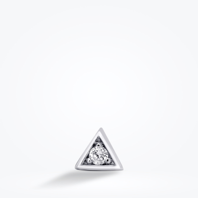 0.01 Karat Pırlanta Üçgen Tragus Piercing - Baroni Diamond