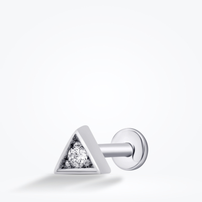 0.01 Karat Pırlanta Üçgen Tragus Piercing - Baroni Diamond (1)
