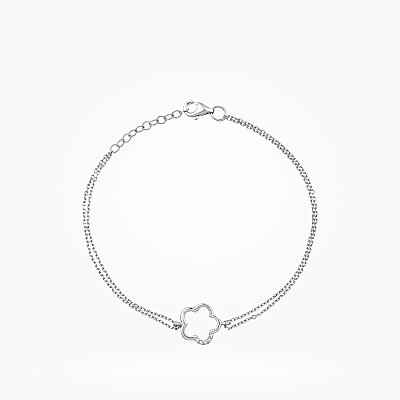 0.02 Karat Pırlanta Çiçek Bileklik - Baroni Diamond