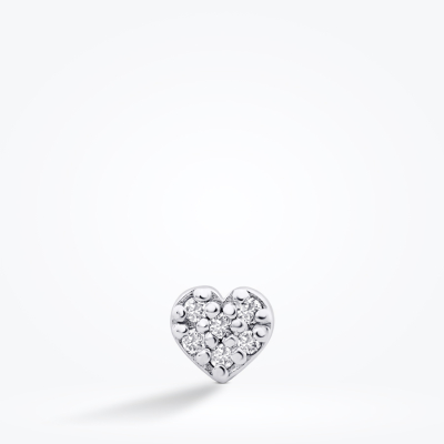 0.02 Karat Pırlanta Kalp Tragus Piercing - Baroni Diamond