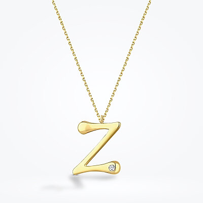 0.02 Karat Pırlanta Z Harf Kolye - Baroni Diamond (1)