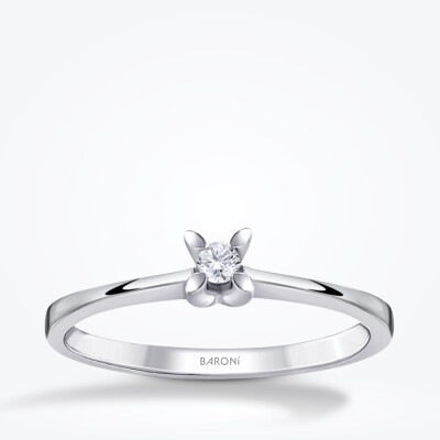 0.04 Karat Pırlanta Tektaş Yüzük - Baroni Diamond