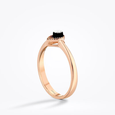 0.05 Karat Elmas Tektaş Yüzük - Baroni Diamond (1)