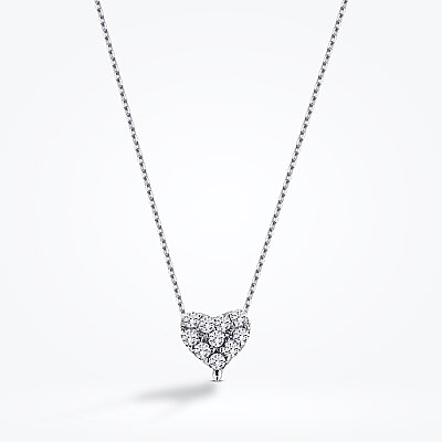 0.09 Karat Pırlanta Taşlı Kalp Kolye - Baroni Diamond (1)