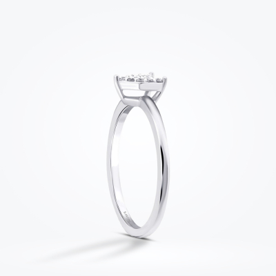 0.09 Karat Pırlanta Taşlı Kalp Yüzük - Baroni Diamond (1)
