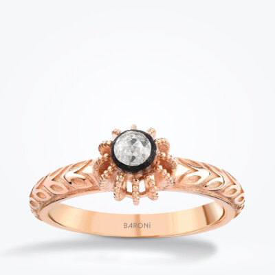 0.10 Karat Elmas Tektaş Yüzük - Baroni Diamond