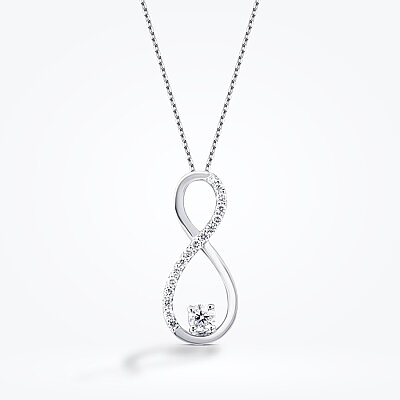 0.10 Karat Pırlanta Sonsuzluk Kolye - Baroni Diamond