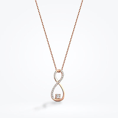 0.11 Karat Pırlanta Sonsuzluk Kolye - Baroni Diamond (1)