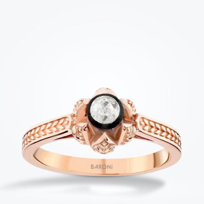 0.12 Karat Elmas Tektaş Yüzük - Baroni Diamond