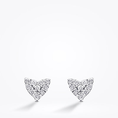 0.12 Karat Pırlanta Kalp Küpe - Baroni Diamond
