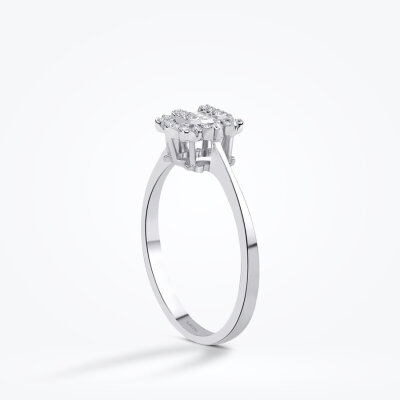 0.13 Karat Pırlanta Baget Yüzük - Baroni Diamond (1)