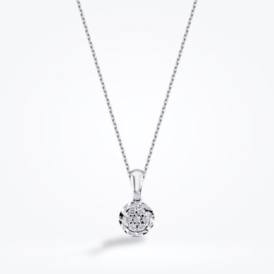 0.13 Karat Pırlanta Efektli Kolye - Baroni Diamond (1)