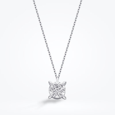 0.13 Karat Pırlanta Trend Tektaş Kolye - Baroni Diamond
