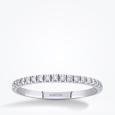 0.13 Karat Pırlanta Yarımtur Yüzük - Baroni Diamond