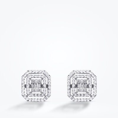 0.14 Karat Pırlanta Baget Küpe - Baroni Diamond (1)