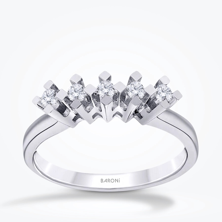 0.15 Karat Pırlanta Beştaş Yüzük - Baroni Diamond