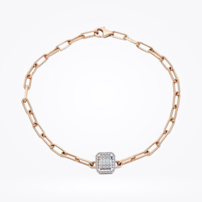 0.17 Karat Pırlanta Baget Bileklik - Baroni Diamond