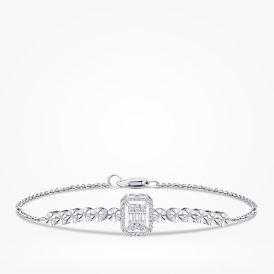 0.17 Karat Pırlanta Baget Bileklik - Baroni Diamond