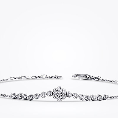 0.17 Karat Pırlanta Trend Çiçek Bileklik - Baroni Diamond (1)