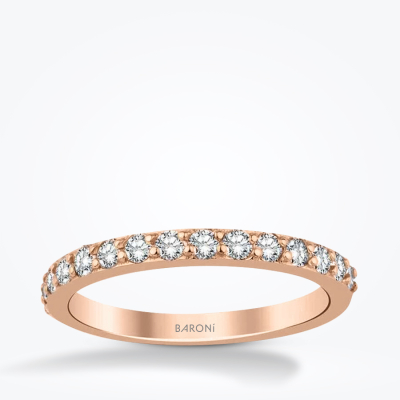 0.17 Karat Pırlanta Yarımtur Yüzük - Baroni Diamond