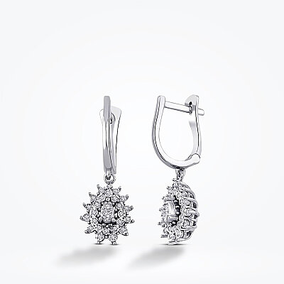 0.18 Karat Pırlanta Trend Küpe - Baroni Diamond