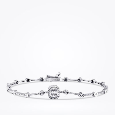 0.19 Karat Pırlanta Baget Bileklik - Baroni Diamond