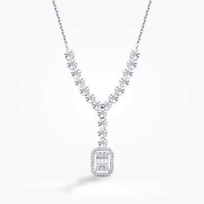 0.19 Karat Pırlanta Baget Gerdanlık - Baroni Diamond