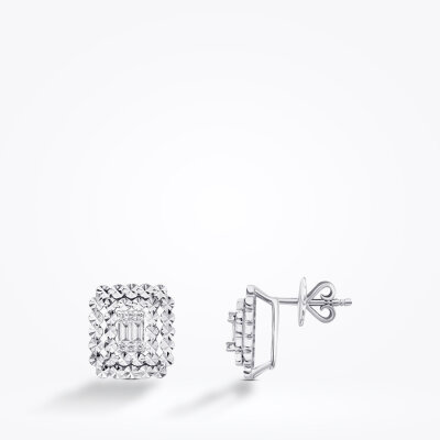 0.19 Karat Pırlanta Baget Küpe - Baroni Diamond