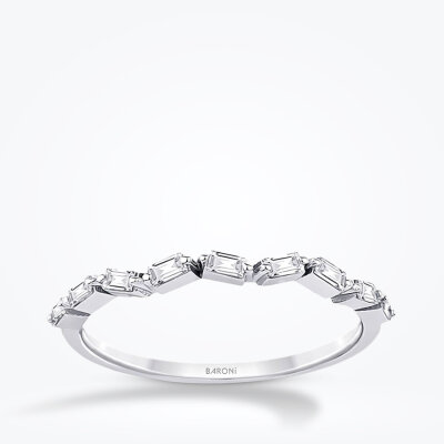0.20 Karat Pırlanta Baget Yüzük - Baroni Diamond