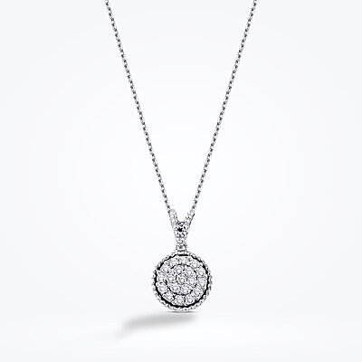 0.20 Karat Pırlanta Yuvarlak Taşlı Kolye - Baroni Diamond (1)